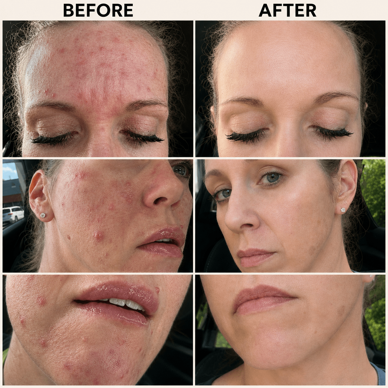 Before and after results using the Restore routine