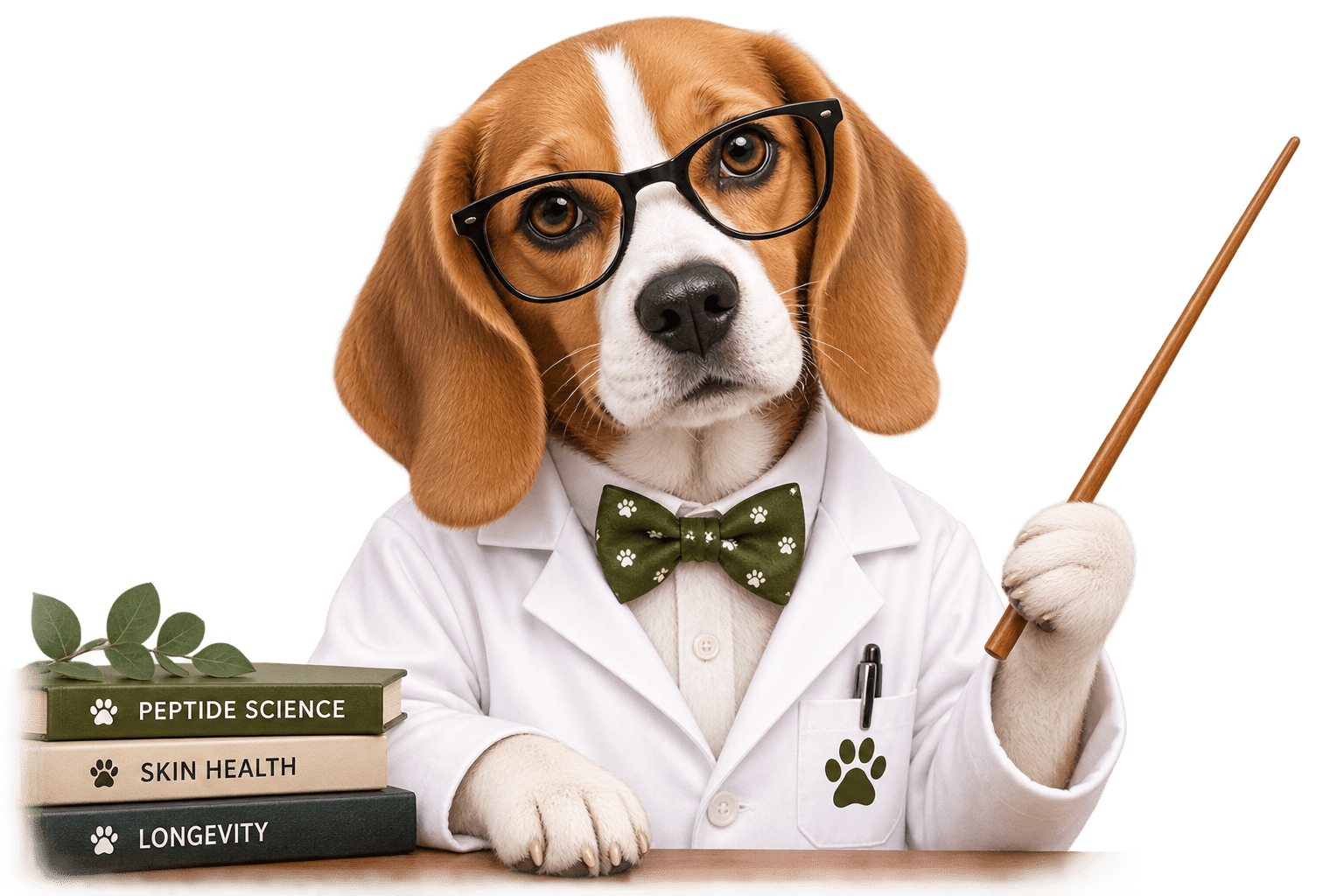 Professor Bailey wearing glasses